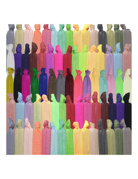 Lazos de Cabello 79STYLE 100 Pcs Sin Daño Multicolores