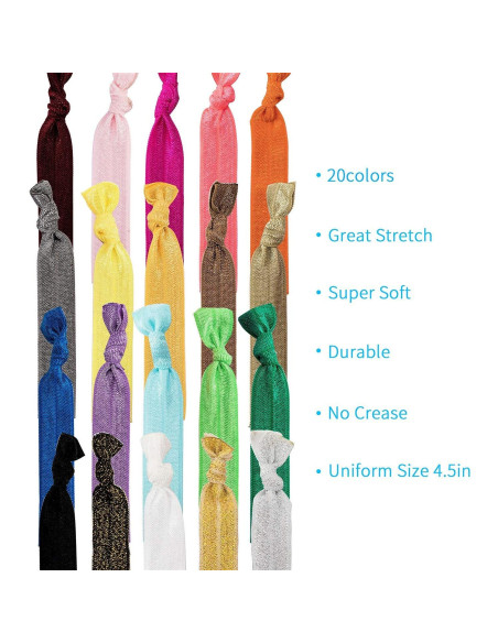 Lazos de Cabello 79STYLE 100 Pcs Sin Daño Multicolores