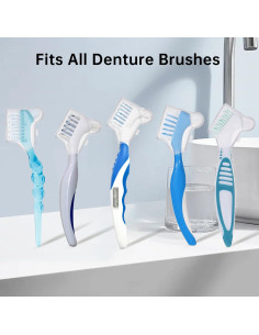 Cubierta para Cepillo de Dentaduras KEUYE 2PCS Ventilada 2