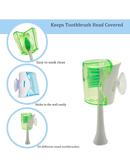 4 Cubiertas de Cabeza de Cepillo de Dientes LSETUTIYY Viaje