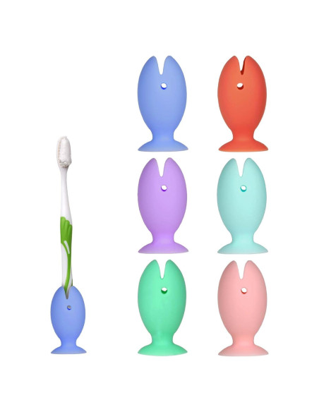 6 Pcs Cubiertas de Cepillo de Dientes Silicona Abeillo