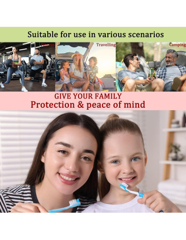 4 Cubiertas de Cabeza de Cepillo de Dientes LSETUTIYY Viaje