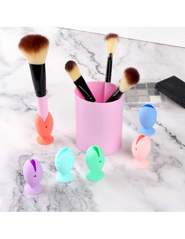 6 Pcs Cubiertas de Cepillo de Dientes Silicona Abeillo