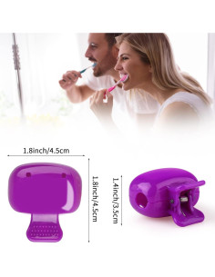 Paquete de 4 Cubiertas de Cabeza para Cepillo de Dientes Hxezoc 2