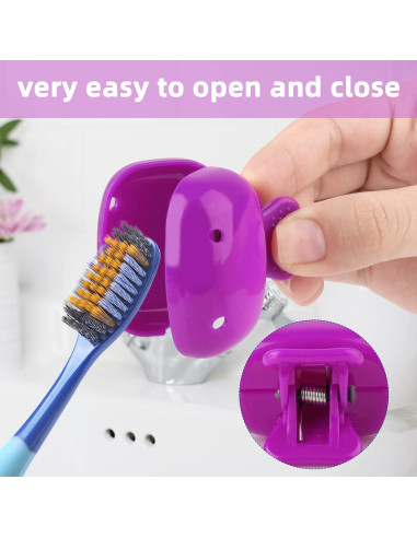 Paquete de 4 Cubiertas de Cabeza para Cepillo de Dientes Hxezoc