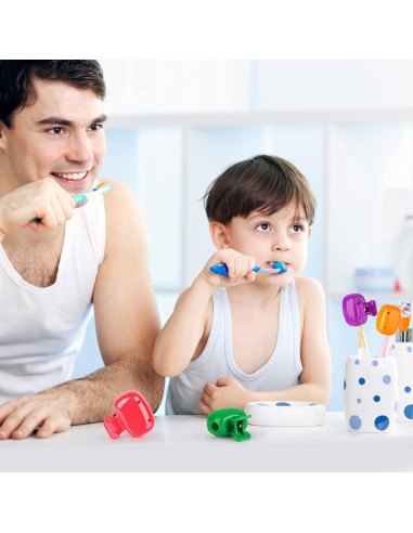 Paquete de 4 Cubiertas de Cabeza para Cepillo de Dientes Hxezoc