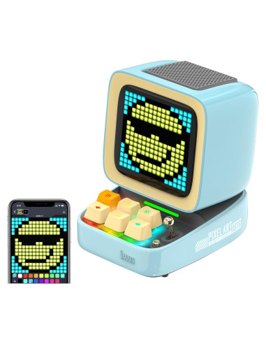 Divoom Ditoo Altavoz Bluetooth Retro 16x16 LED Azul