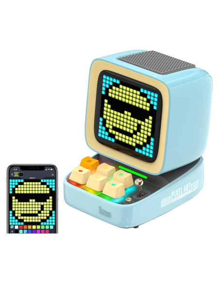Divoom Ditoo Altavoz Bluetooth Retro 16x16 LED Azul