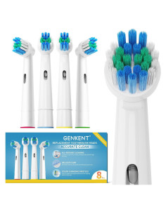Paquete de 8 Cabezales de Cepillo GENKENT para Oral B