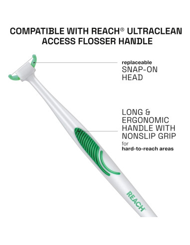 Hilo Dental Reach UltraClean Accesorios Menta 28 Cabezas