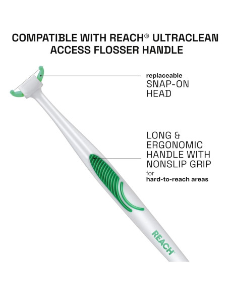 Hilo Dental Reach UltraClean Accesorios Menta 28 Cabezas