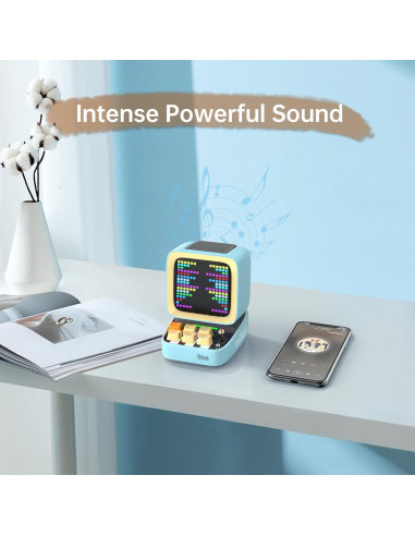 Divoom Ditoo Altavoz Bluetooth Retro 16x16 LED Azul