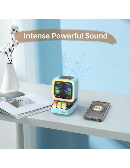 Divoom Ditoo Altavoz Bluetooth Retro 16x16 LED Azul