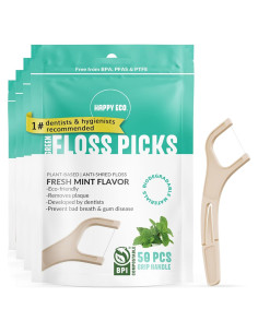 Palillos de Hilo Biodegradables HAPPY ECO - Menta 200pcs