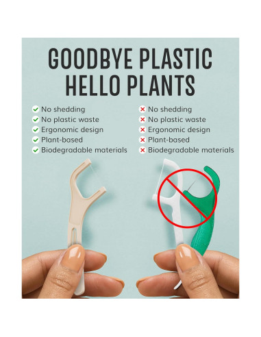 Palillos de Hilo Biodegradables HAPPY ECO - Menta 200pcs