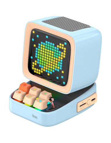 Divoom Ditoo Altavoz Bluetooth Retro 16x16 LED Azul