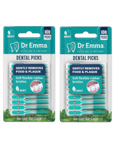 Palillos Dentales Menta Dr. Emma 200 Unidades Suaves
