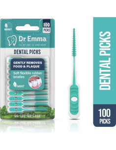 Palillos Dentales Menta Dr. Emma 200 Unidades Suaves 2