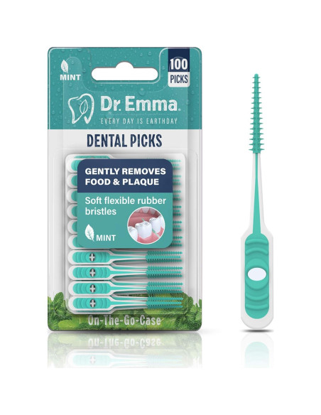 Palillos Dentales Menta Dr. Emma 200 Unidades Suaves