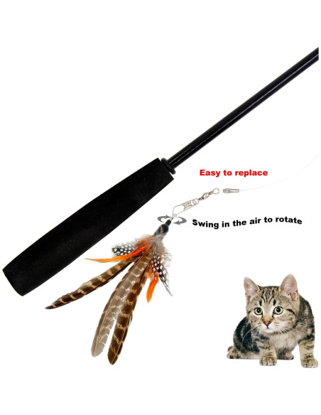 Recargas de Plumas para Gatos TIENAILING 6 Piezas