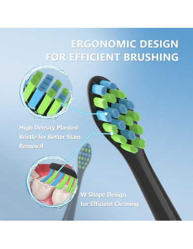 Cabezas de cepillo de dientes eléctrico iOearry AM101/AM105, 10 unidades