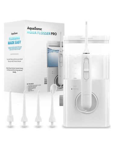 Irrigador Dental AquaSonic Aqua Flosser PRO 591ml Blanco