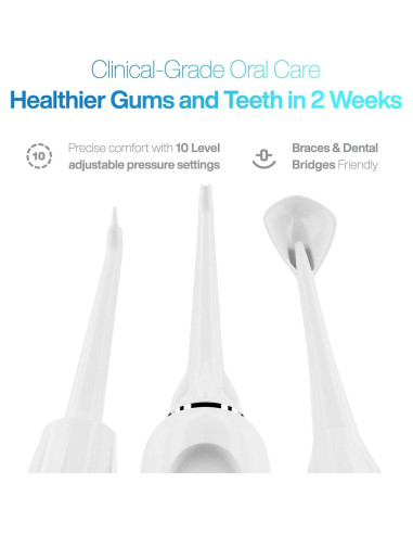 Irrigador Dental AquaSonic Aqua Flosser PRO 591ml Blanco