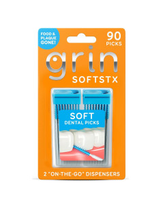 Palillos Dentales Suaves Grin 90 Unidades Sabor Menta