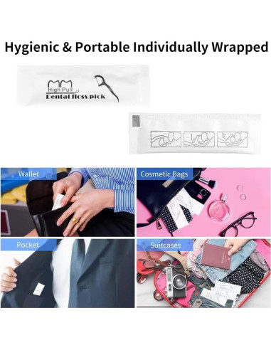 200 Palillos de Hilo Dental EYX Formula - Portátiles y Higiénicos