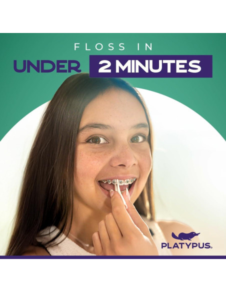 Flossers Ortodónticos Platypus para Brackets - 40 Unidades
