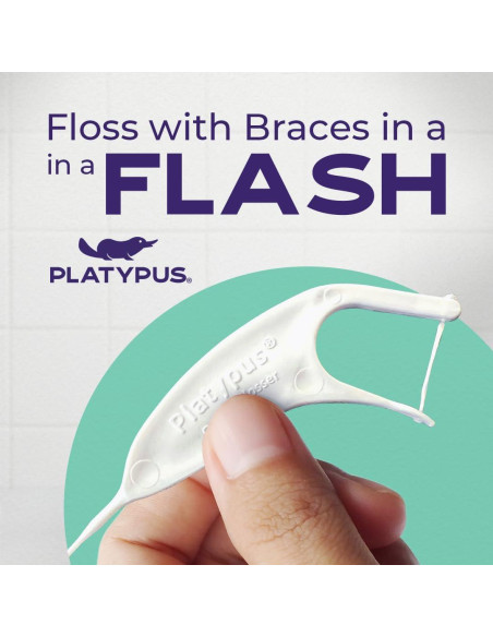 Flossers Ortodónticos Platypus para Brackets - 40 Unidades