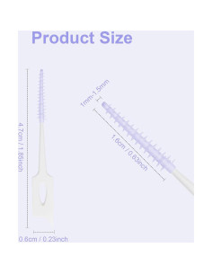 Palillos de Hilo Dental ACSKD 200 Unidades con Estuche Púrpura 2