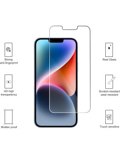 Ailun 3 Protectores de Pantalla y Lente para iPhone 14 2