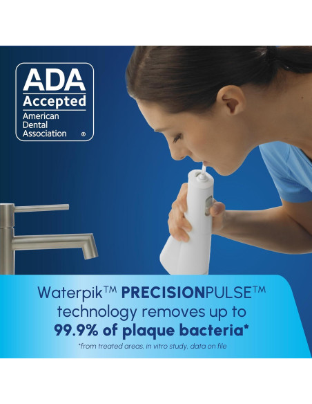 Hilo Dental Portátil Recargable Waterpik WF-30CD Blanco Hilo Dental Portátil Recargable Waterpik WF-30CD Blanco