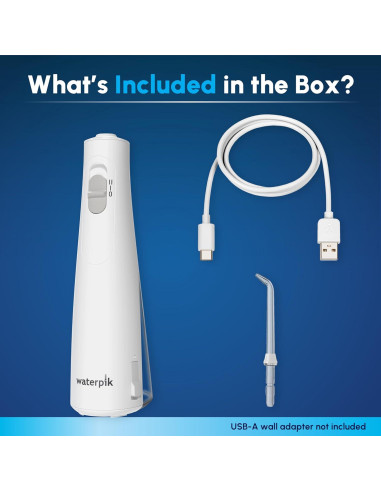 Hilo Dental Portátil Recargable Waterpik WF-30CD Blanco