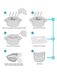 Protector Bucal Nocturno Lulurose Rosa 2 Piezas Ajustable 2