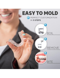 Protector Bucal KOHEEL para Bruxismo Nocturno - 2 Grandes y 2 Pequeños 2