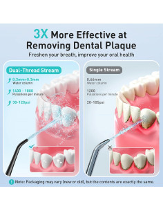 Irrigador Dental Portátil COSLUS C20 300ml Recargable 2