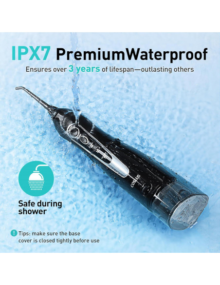Irrigador Dental Portátil COSLUS C20 300ml Recargable Irrigador Dental Portátil COSLUS C20 300ml Recargable