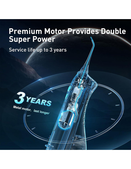 Irrigador Dental Portátil COSLUS C20 300ml Recargable Irrigador Dental Portátil COSLUS C20 300ml Recargable