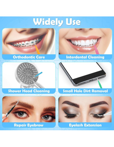 120 Cepillos Interdentales MAPVOLUT, Limpieza Oral Eficaz