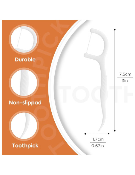 600 Palillos Dentales Profesionales TUFFLOSS - Cuidado Dental 600 Palillos Dentales Profesionales TUFFLOSS - Cuidado Dental