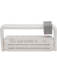 Soporte para Bur Dental Zirc 12 Agujeros Ajustable Blanco 2