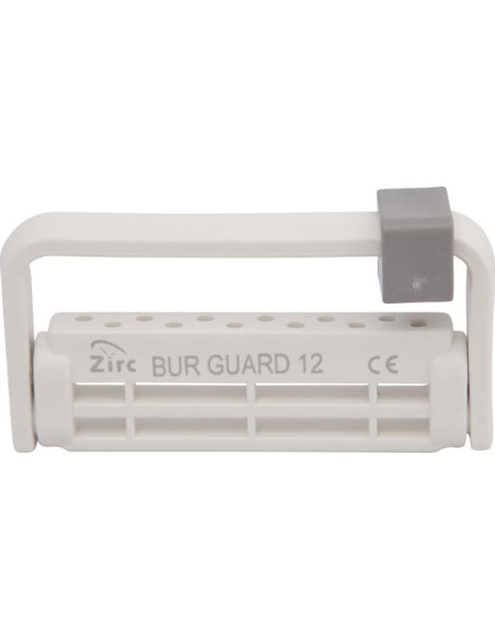 Soporte para Bur Dental Zirc 12 Agujeros Ajustable Blanco Soporte para Bur Dental Zirc 12 Agujeros Ajustable Blanco
