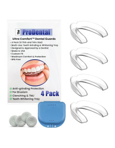 Protector Bucal ProDental para Bruxismo - Paquete de 4 Unidades