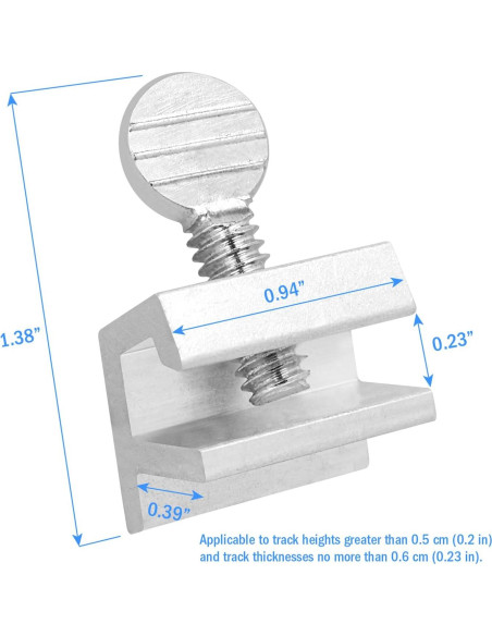 Candados de Seguridad para Ventanas Deslizantes Nuk3y - Aluminio, Paquete de 8