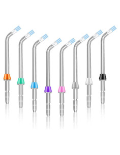 8 Puntas de Reemplazo Nuanchu para Flosser Dental de Agua