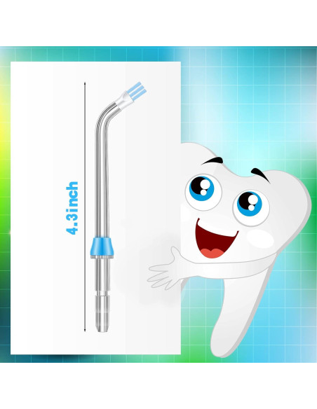 8 Puntas de Reemplazo Nuanchu para Flosser Dental de Agua