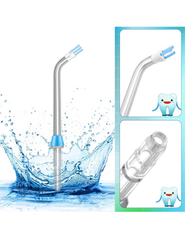 8 Puntas de Reemplazo Nuanchu para Flosser Dental de Agua
