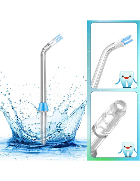 8 Puntas de Reemplazo Nuanchu para Flosser Dental de Agua